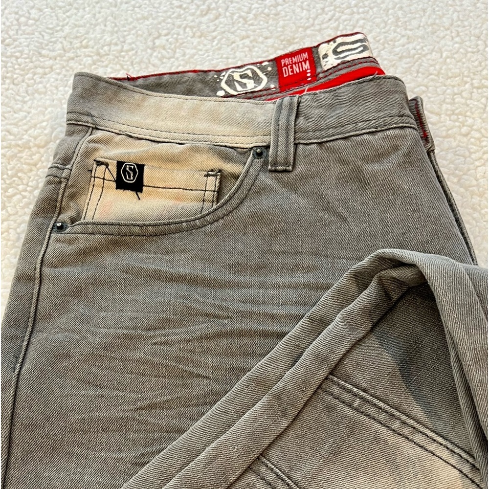 Switch Ribbed Panel Jeans - Picture 3 of 6
